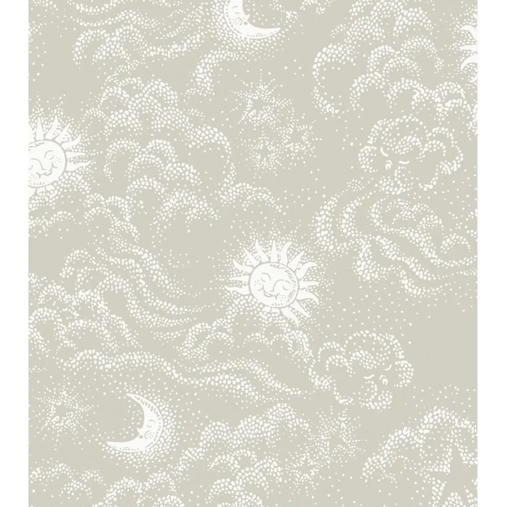 New Lastenhuoneen tapetti Happy Cloud, pilvi, harmaa/beige Lastenhuoneen Tapetit