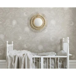 New Lastenhuoneen tapetti Happy Cloud, pilvi, harmaa/beige Lastenhuoneen Tapetit
