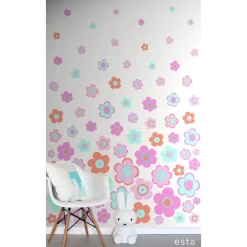 Lastenhuoneen tapetti PhotowallXL Vintage Flowers 158709 1860x2790 mm*Esta Online