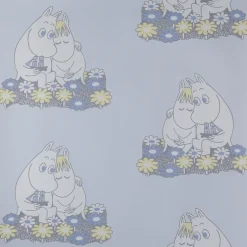 Lastenhuoneen tapetti Muumi 4909-2, 0,53x11,2m, sininen, non-woven*Sandudd New