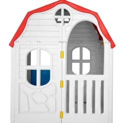 Online Lasten kokoontaittuva leikkimökki ovella ja ikkunoilla Leikkimökit