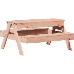 Lasten piknikpöytä hiekkalaatikolla, täysi puu, eri värejä (33987)*FinePRICE Outlet