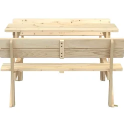 Lasten piknikpöytä, 4 lapselle, aurinkovarjoreikä, täysi kuusi, eri värejä (38276)*FinePRICE Online