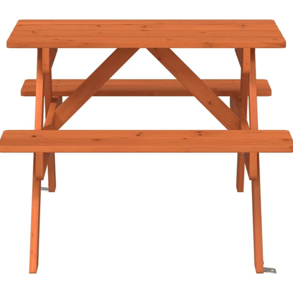 Lasten piknikpöytä, 4 lapselle, aurinkovarjoreikä, täysi kuusi, eri värejä (38276)*FinePRICE Online