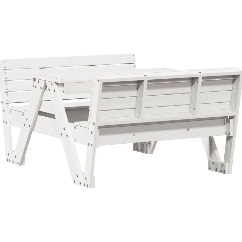 Discount Lasten piknikpöytä 88x122x58 cm, eri materiaaleja ja värejä (33989) Lasten Pihakalusteet