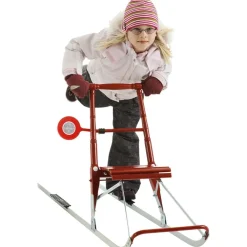 Best Lasten potkukelkka T2 100-130 cm punainen Talviurheiluvälineet