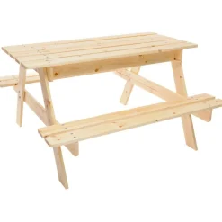 Best Lasten pöytäryhmä säilytystilalla M010-1, 90x90x50cm Lasten Pihakalusteet