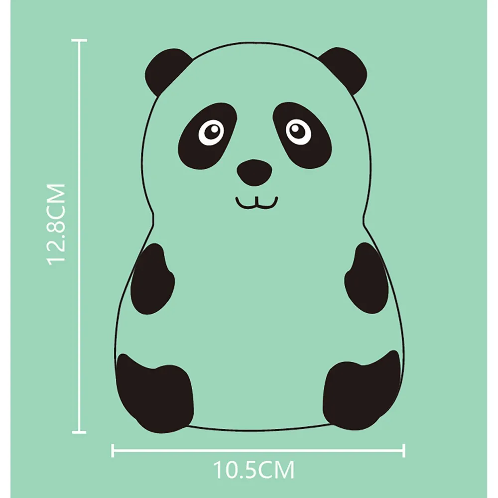 Lasten pöytävalaisin Panda RGB ladattava valkoinen*FocusLight Online
