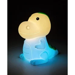 Lasten yöpöytävalaisin Dinoo 14cm, RGB, ladattava, valkoinen/moniväri*Rabalux Outlet