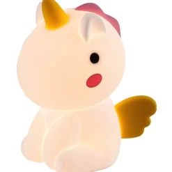 Best Lasten yöpöytävalaisin Unicoo 14cm, RGB, ladattava, valkoinen/moniväri Lasten Valaisimet