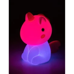 Best Lasten yöpöytävalaisin Unicoo 14cm, RGB, ladattava, valkoinen/moniväri Lasten Valaisimet