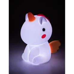 Best Lasten yöpöytävalaisin Unicoo 14cm, RGB, ladattava, valkoinen/moniväri Lasten Valaisimet