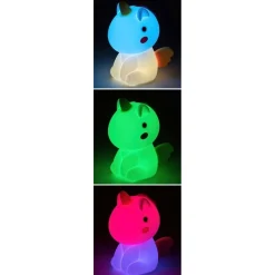 Best Lasten yöpöytävalaisin Unicoo 14cm, RGB, ladattava, valkoinen/moniväri Lasten Valaisimet