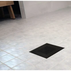 Hot Lattiakaivon kansi Design Neliö Mattamusta RST 197 x 197 mm Lattiakaivot