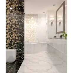 Lattialaatta GoldenTile Marmo Perlanera, 60x60cm, musta*Golden Tile Hot