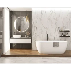 Lattialaatta GoldenTile Marmo Verona, 60x60cm, valkoinen*Golden Tile Discount