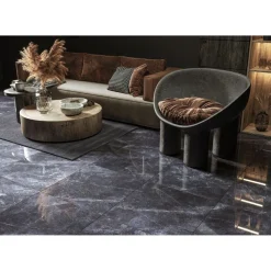 Clearance Lattialaatta GoldenTile Space Stone 59.5x59.5 cm musta Pakkasenkestävät Laatat|Lattialaatat