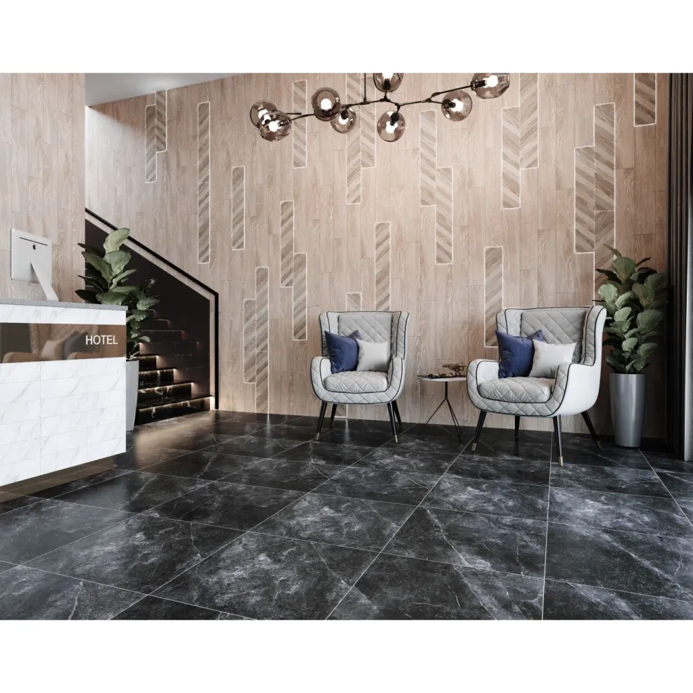 Clearance Lattialaatta GoldenTile Space Stone 59.5x59.5 cm musta Pakkasenkestävät Laatat|Lattialaatat