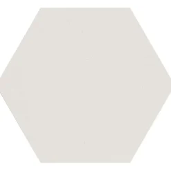 Discount Lattialaatta Natura 6-kulmainen Valkoinen himmeä sileä 115x100 mm Pakkasenkestävät Laatat|Lattialaatat