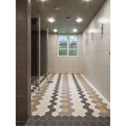 Best Lattialaatta Natura 6-kulmainen Vaaleanharmaa himmeä sileä 115x100 mm Pakkasenkestävät Laatat|Lattialaatat