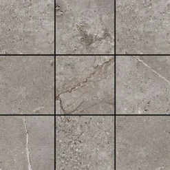 Lattialaatta Stone Age Grey, 9.7x9.7cm, matta*Pukkila