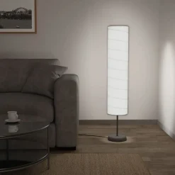Clearance Lattiavalaisin jalustalla 121 cm valkoinen e27 Lattiavalaisimet