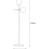 Lattiavalaisin Tachi 174 cm 2-osainen kulta*Linento Lighting