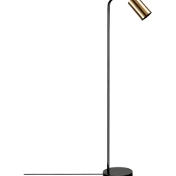 Discount Lattiavalaisin Emek 120 cm musta/kulta Lattiavalaisimet