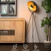 Discount Lattiavalaisin Alvaro, 34.5x66.5cm, IP20, musta Lattiavalaisimet