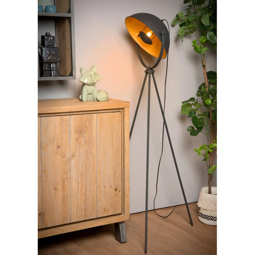 Discount Lattiavalaisin Alvaro, 34.5x66.5cm, IP20, musta Lattiavalaisimet