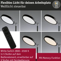 Lattiavalaisin Caneta LED Tunable White 1750mm 1300lm 20W, musta*Paulmann New