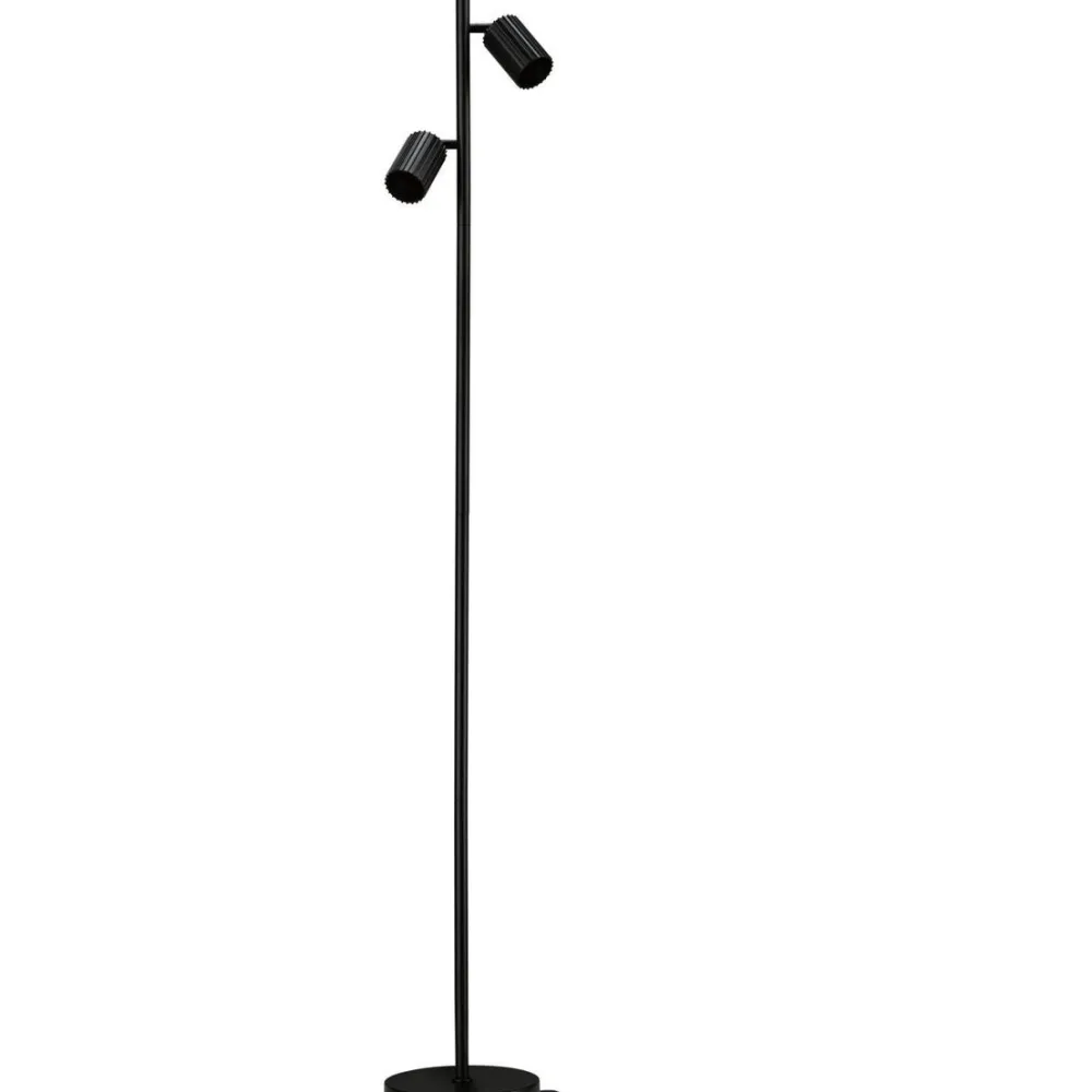 Online Lattiavalaisin Lirena 157.5 cm max. 2x7W, mattamusta Lattiavalaisimet