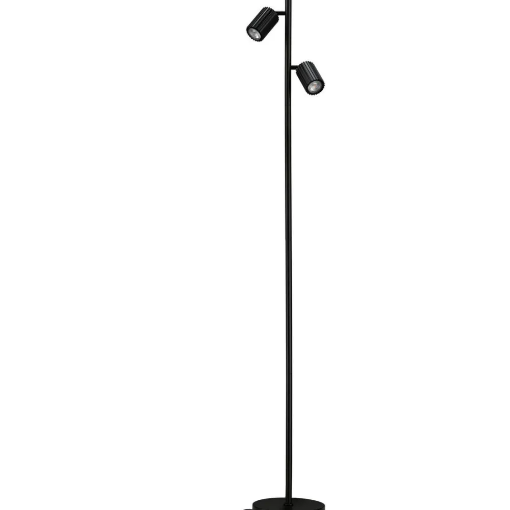 Online Lattiavalaisin Lirena 157.5 cm max. 2x7W, mattamusta Lattiavalaisimet