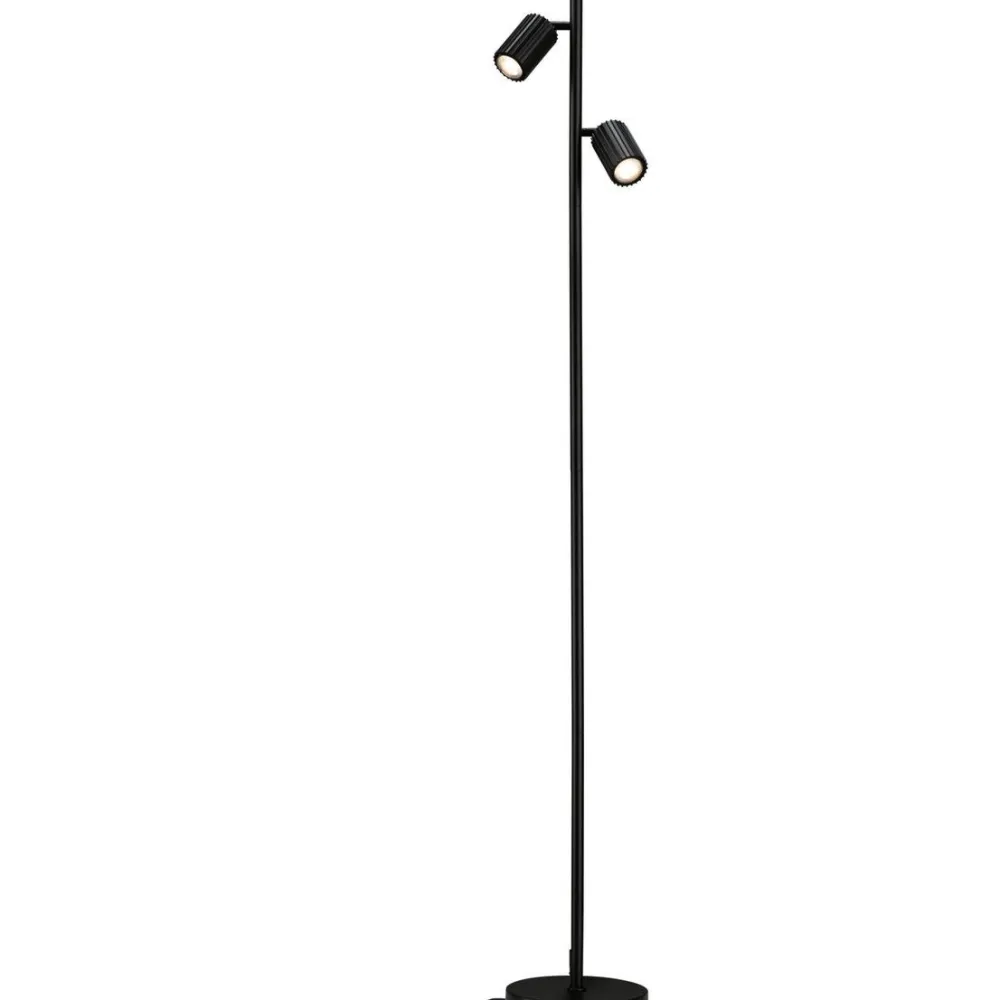 Online Lattiavalaisin Lirena 157.5 cm max. 2x7W, mattamusta Lattiavalaisimet