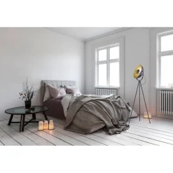 Lattiavalaisin Chewy 160cm E27 mattamusta/kulta*Trio