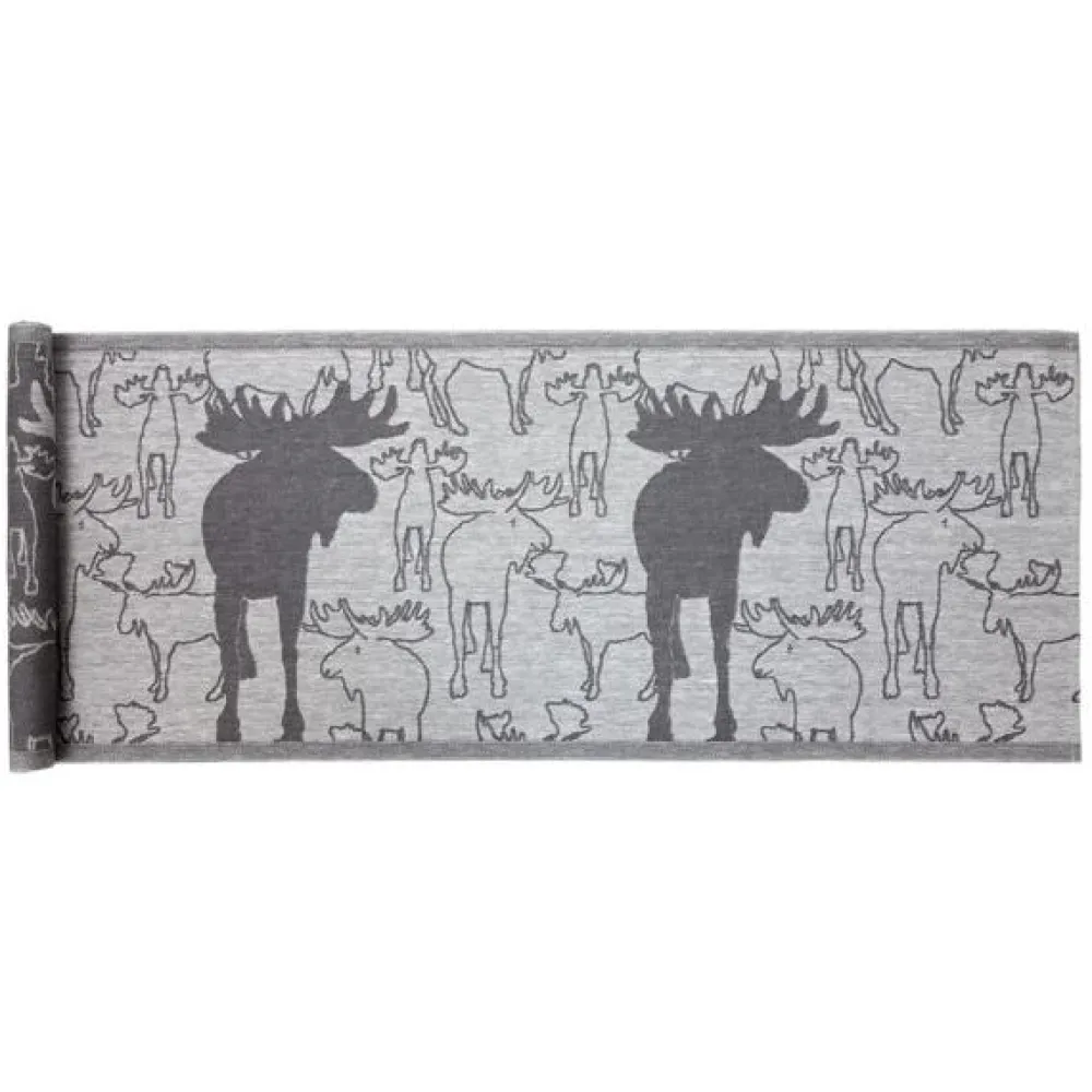 Sale Laudeliina Kaiku 45x160 cm valkoinen/tummanharmaa Saunatekstiilit|Saunat