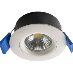 Online LED-alasvalo Compact, Ø80x39mm, IP44/IP20, 5W/840, himmennettävä, suunnattava, valkoinen Alasvalot|Kylpyhuonevalaisimet