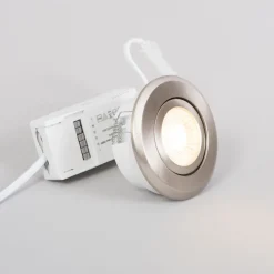 LED-alasvalo Pallas, 6W, 450lm, IP44, 60°, himmennettävä, kromi, eri vaihtoehtoja*FTLight