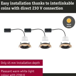 New LED-alasvalo Lanati Ø84mm upotettava 30° 6W 470lm 2700K Alasvalot