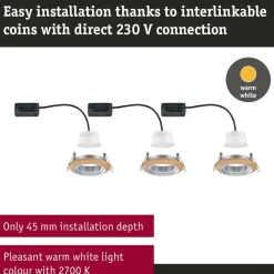 New LED-alasvalo Lanati Ø84mm upotettava 30° 6W 470lm 2700K Alasvalot