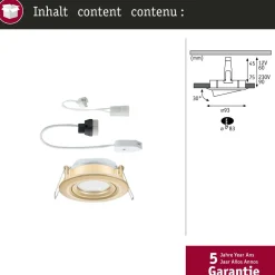 Best LED-alasvalo Nova Plus IP65 Ø93mm 30° GU5.3/GU10 max. 35W 230/12V himmennettävä mattakulta Kattovalaisimet|Alasvalot