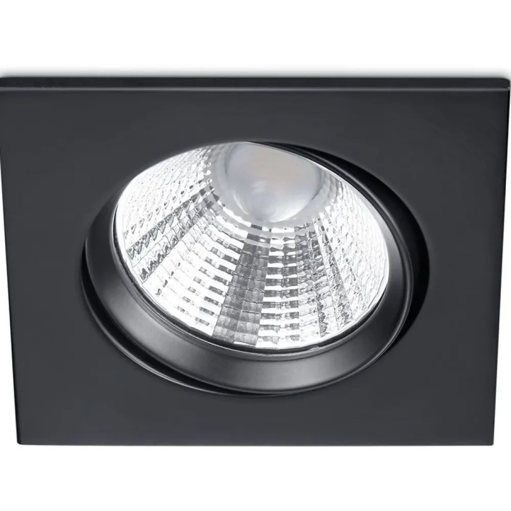 LED-alasvalo Pamir 85x54x85 mm IP23 mattamusta*Trio