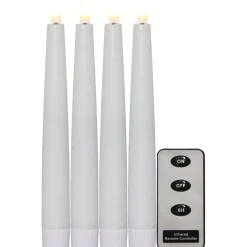 LED-antiikkikynttilä Flamme, 4kpl, eri kokoja*Star Trading New