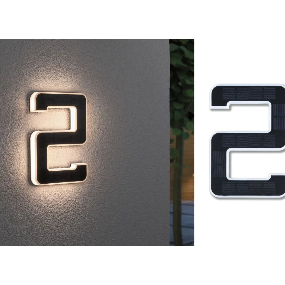 LED-Aurinkokennonumerovalaisin eri vaihtoehtoja*Paulmann Discount