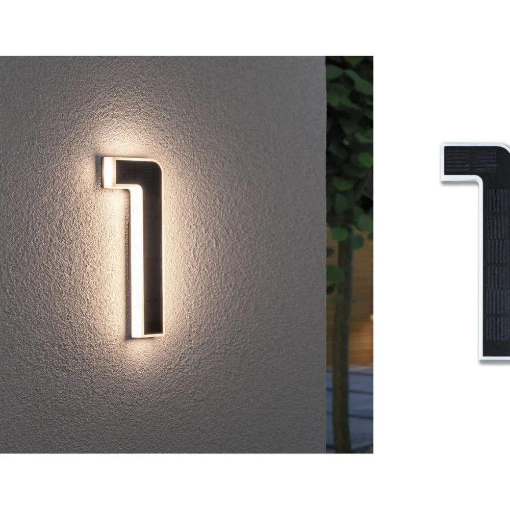 LED-Aurinkokennonumerovalaisin eri vaihtoehtoja*Paulmann Discount