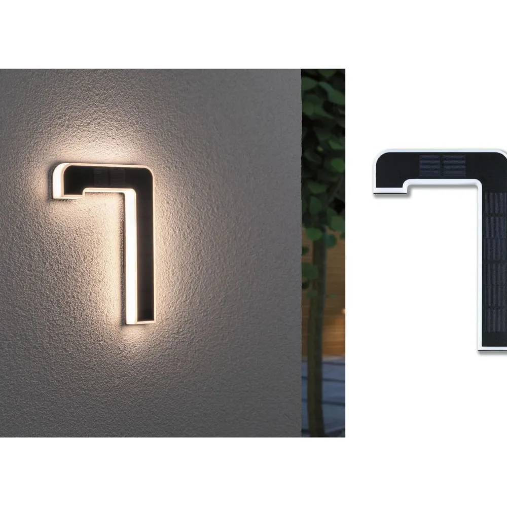 LED-Aurinkokennonumerovalaisin eri vaihtoehtoja*Paulmann Discount