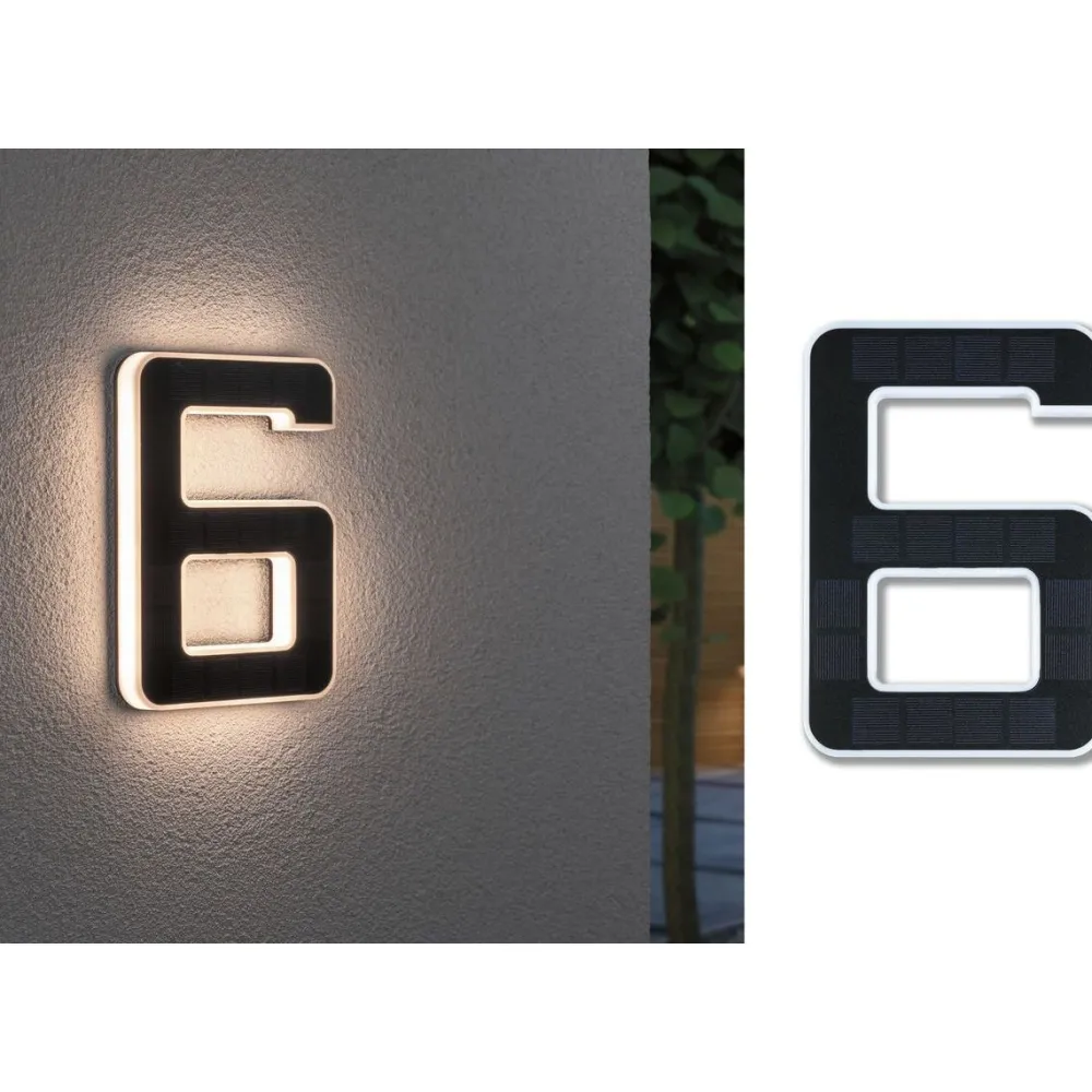 LED-Aurinkokennonumerovalaisin eri vaihtoehtoja*Paulmann Discount