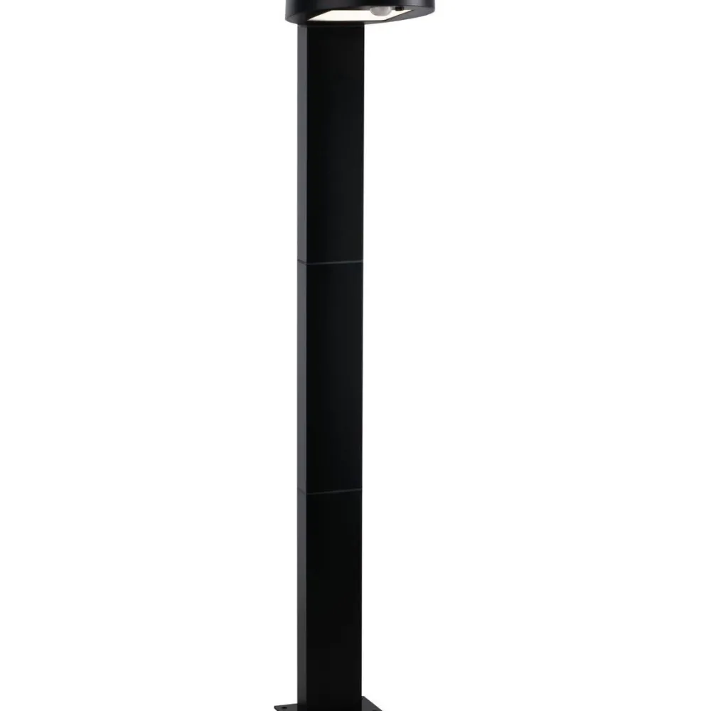 LED-Aurinkokennopollarivalaisin Solar Ryse 5W liiketunnistin antrasiitti*Paulmann Best