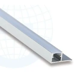 Best LED-boordilistan ulkokulmapala E-302A, alumiini, mattahopea Alumiinilistat|Laattalistat