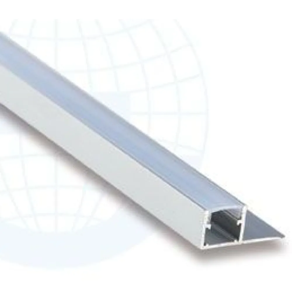 Best LED-boordilistan ulkokulmapala E-302A, alumiini, mattahopea Alumiinilistat|Laattalistat